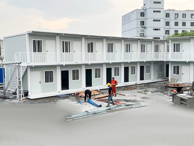 Láithreán Tógála Maenmar Dormitory Sealadach Seomra Coimeádán Mear-Chóimeáilte
