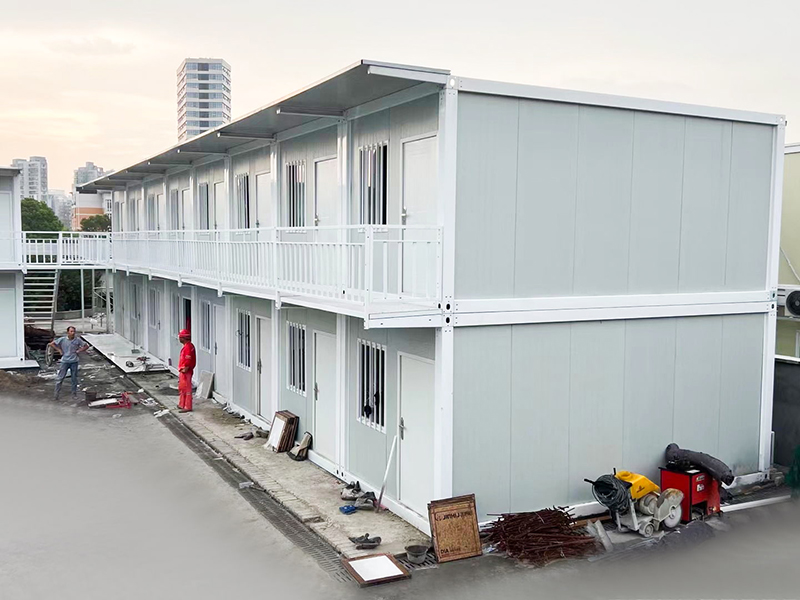 Láithreán Tógála Maenmar Dormitory Sealadach Seomra Coimeádán Mear-Chóimeáilte
