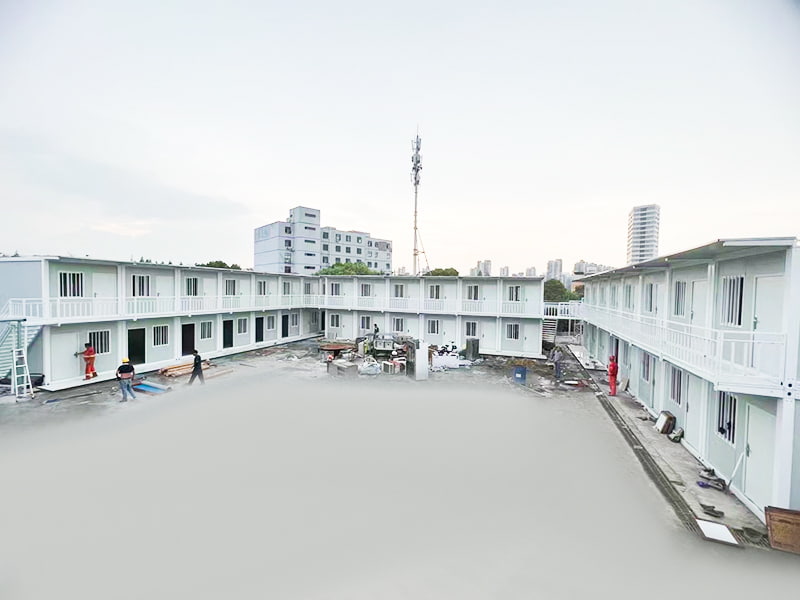 Láithreán Tógála Maenmar Dormitory Sealadach Seomra Coimeádán Mear-Chóimeáilte