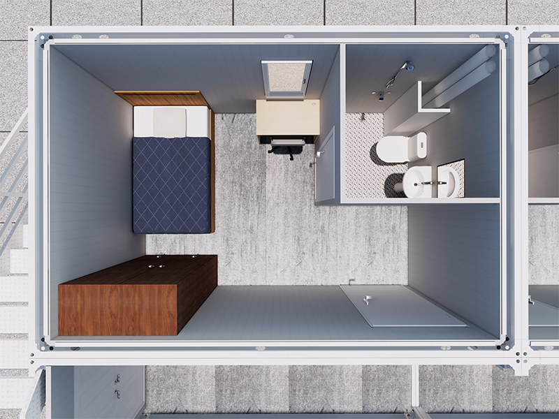 Seomra Coimeádán Roinnte Tapa dormitory d'Fhostaithe na Cóiré